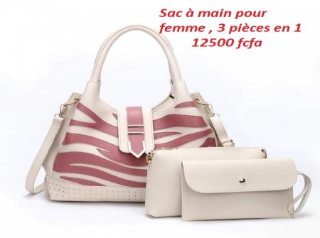 Sac à main pour femme , 3 pièces en 1